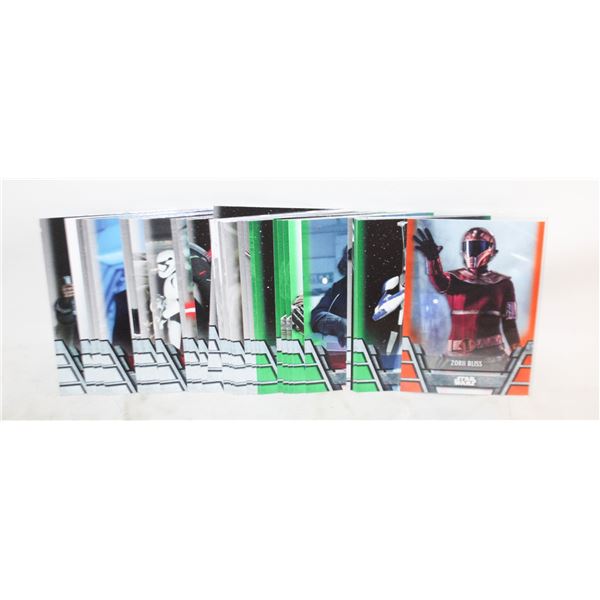 STAR WARS HOLOCRON 40 CARD LOT INC 1 ORANGE