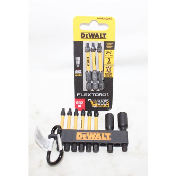 2 PACKS OF DEWALT IMPACT NUT DRIVER AND