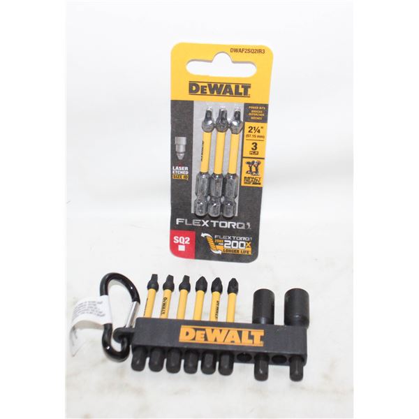 2 PACKS OF DEWALT IMPACT NUT DRIVER AND