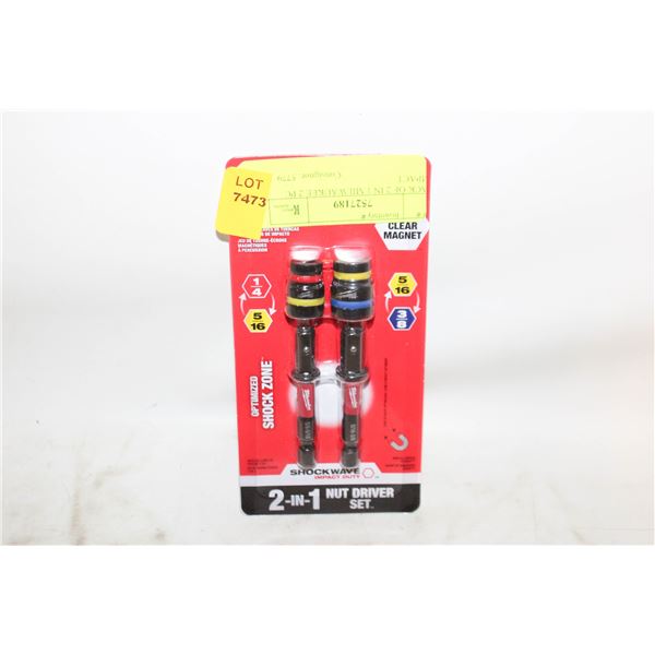 PACK OF 2 IN 1 MILWAUKEE 2 PC IMPACT