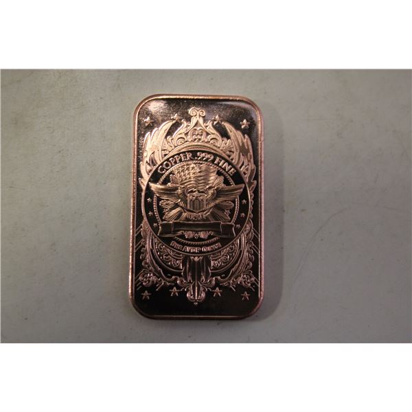 1 OZ COPPER BAR