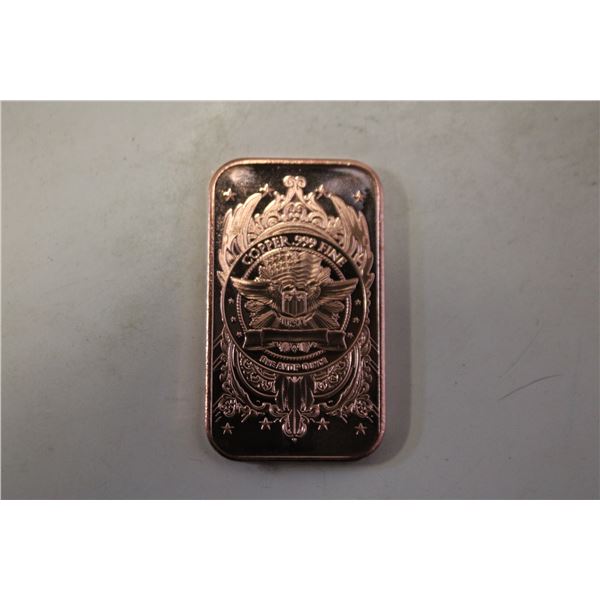 1 OZ COPPER BAR
