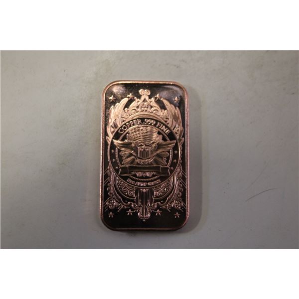 1 OZ COPPER BAR