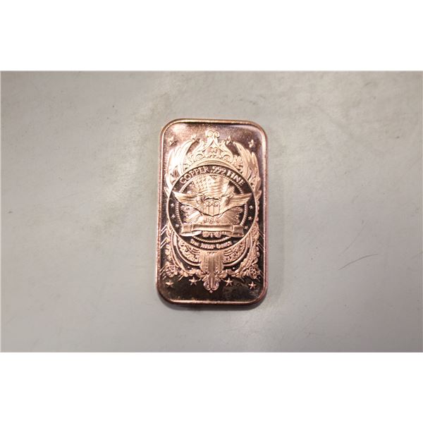 1 OZ COPPER BAR