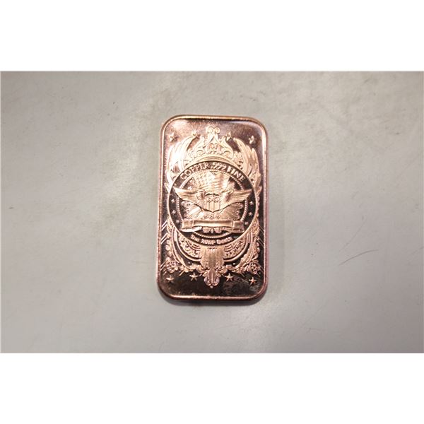 1 OZ COPPER BAR