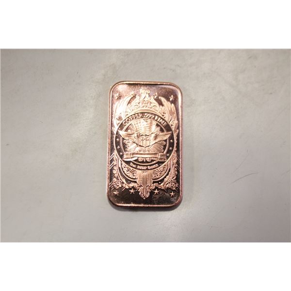 1 OZ COPPER BAR
