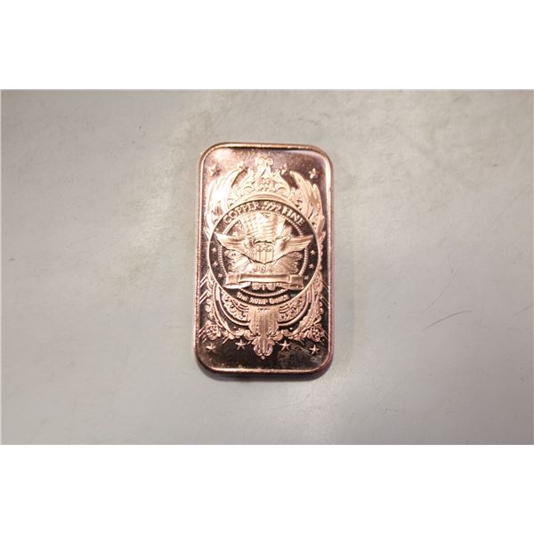 1 OZ COPPER BAR