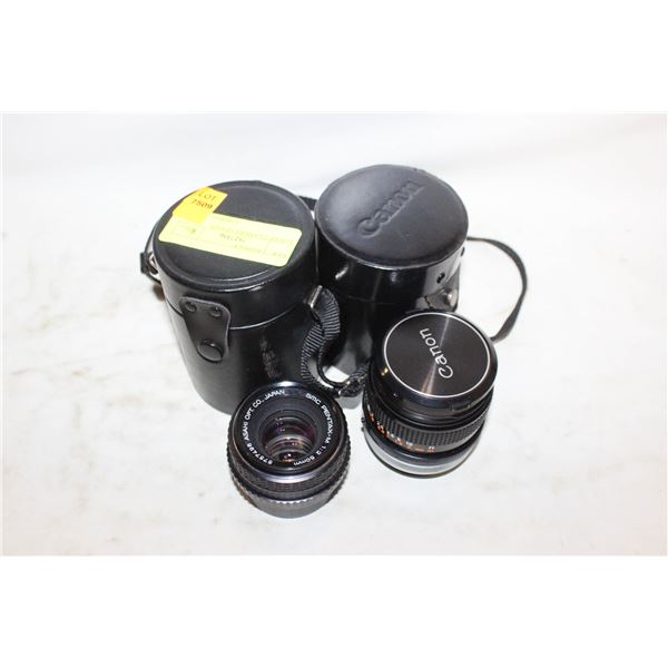 LOT OF 2 CAMERA LENSES