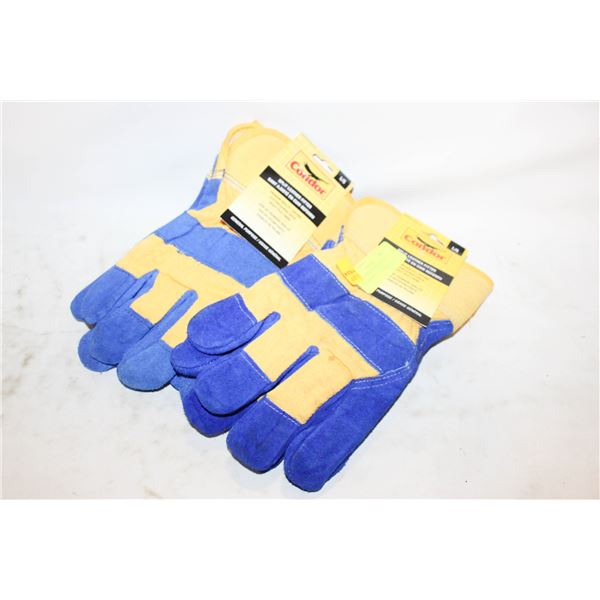 2 PCS CONDOR SPLIT LEATHER FILTER WINTER GLOVES