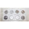 Image 1 : LOT OF 8 OLD CANADA NICKEL $1 DOLLAR COINS