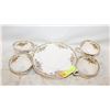 Image 1 : 4 TEACUPS & DESSERT PLATE JOHNSON BROS. ENGLAND
