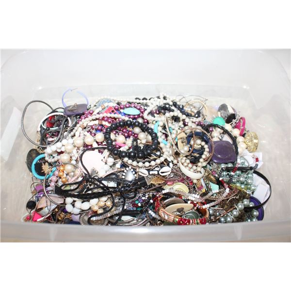 BUCKET OF ESTATE JEWELRY ASSORTED
