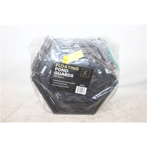 20 PACK PLASTIC POND GUARD NET PROTECTOR FLOATING