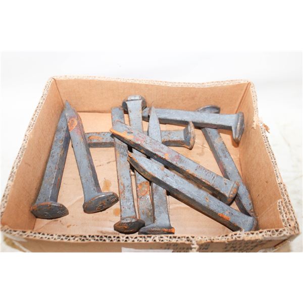 FLAT OF RAILWAY SPIKES
