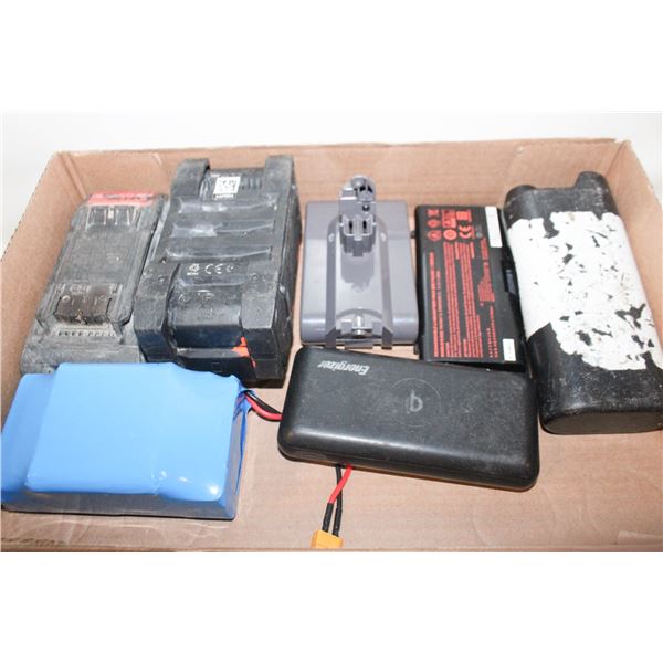 1 FLAT OF ASSORTED BATTERIES