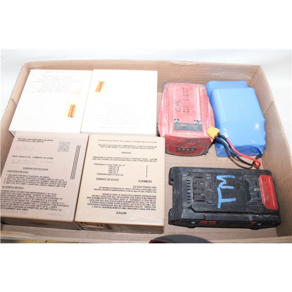 1 FLAT OF ASSORTED BATTERIES