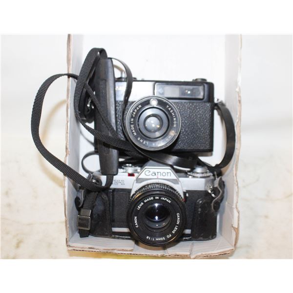 LOT OF 2 VINTAGE FILM CAMERAS