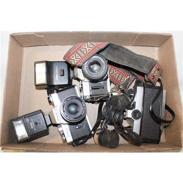 LOT OF 3 VINTAGE FILM CAMERAS