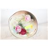 Image 1 : VINTAGE DECORATIVE PORCELAIN PLATE WITH ROSES