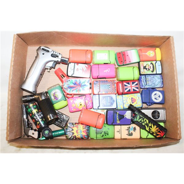 1 FLAT WITH COLLECTABLE LIGHTERS