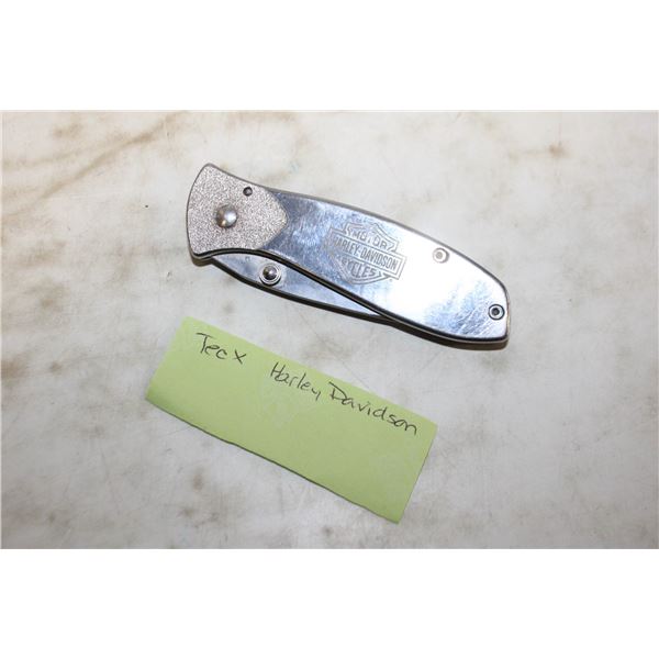 1 BAG W/TEC X HARLEY DAVIDSON FOLDING KNIFE