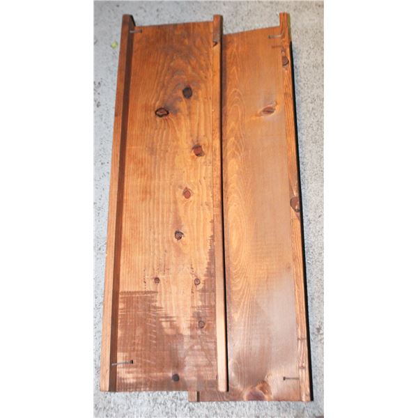 LOT OF 2 WOOD FLOATING SHELVES 36” LENGTH