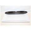 Image 1 : WHITE PORCELAIN 18" SERVING TRAY+FRENCH BREAD PLA