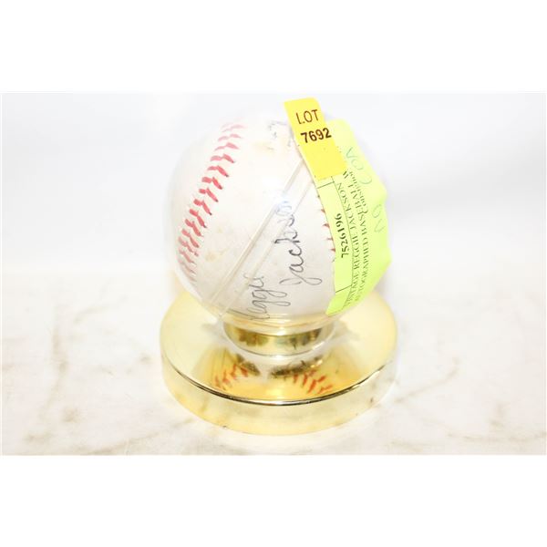 VINTAGE REGGIE JACKSON AUTOGRAPHED BASEBALL WITH