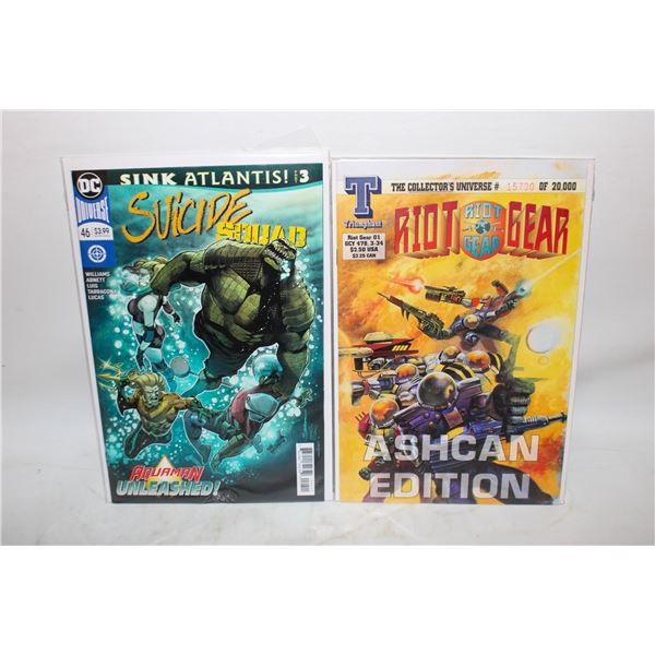 SUICIDE SQUAD + RIOT GEAR COMICS