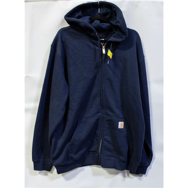 NEW CARHART MENS LARGE ZIPPERED HOODIE WITH
