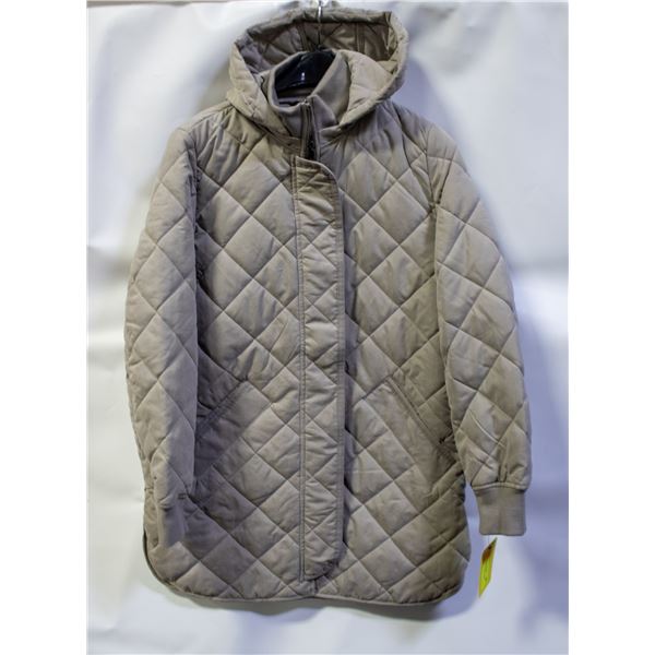 NEW KENSIE WOMENS SMALL QUILTED JACKET - TAUPE