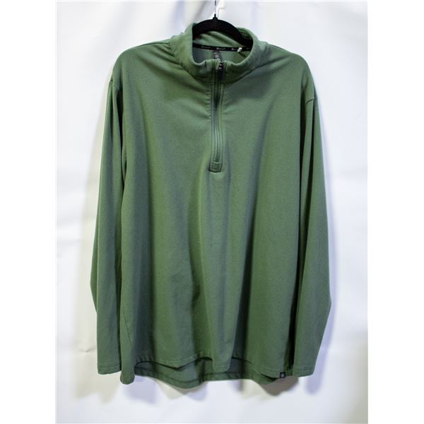 GAIAM MENS X-LARGE 1/4 ZIP LONG SLEEVE SHIRT