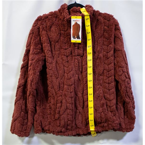 NEW 32 DEGREES HEAT WOMENS SMALL SHERPA PULLOVER