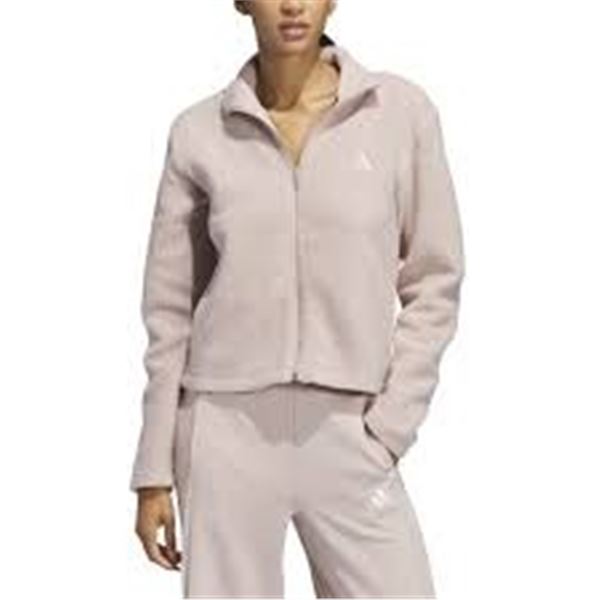 NEW ADIDAS WOMENS SMALL FULL ZIP FLEECE JACKET
