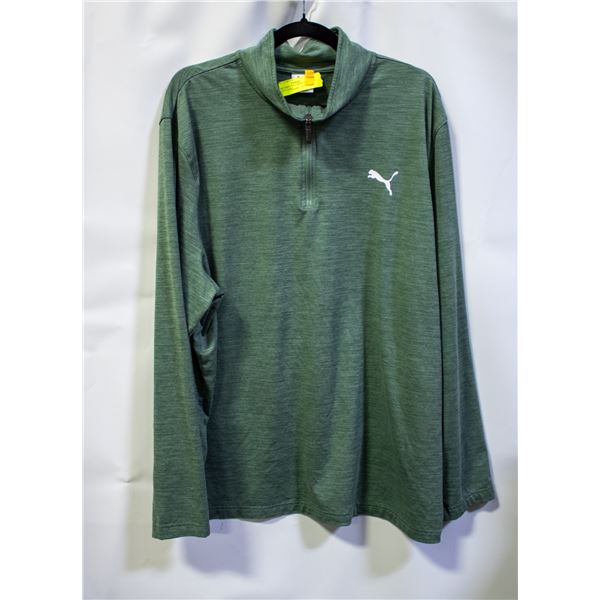 PUMA MENS XX-LARGE 1/4 ZIP LONG SLEEVE SHIRT