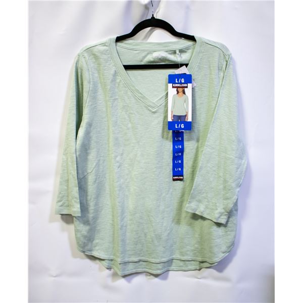 NEW KIRKLAND SIGNATURE WOMENS LARGE ACTIVE SHIRT