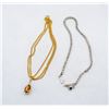 Image 1 : PAIR VTG COSTUME JEWELLERY NECKLACES