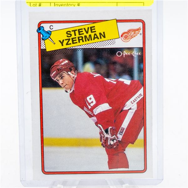 1988 OPC STEVE YZERMAN HOCKEY CARD