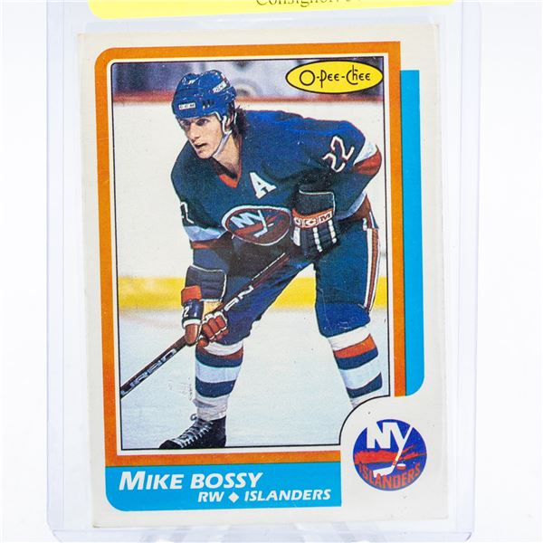 1986 OPC MIKE BOSSY HOCKEY CARD