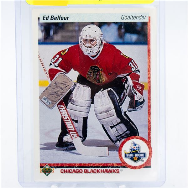 1990 ED BELFOUR ROOKIE CARD UPPER DECK