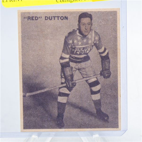 1926 RED DUTTON HOCKEY CARD REPRINT