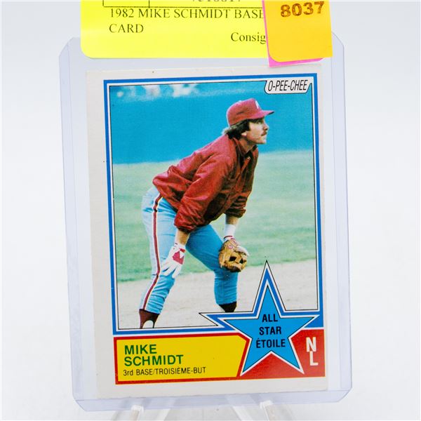 1982 MIKE SCHMIDT BASEBALL CARD