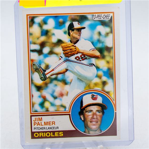 1982 OPC JIM PALMER HOF BASEBALL CARD