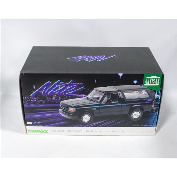 ARTISAN 1992 BRONCO NITE EDITION 1:18 DIECAST