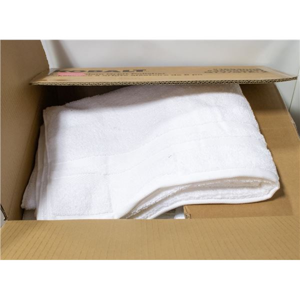 6 PK OF GRANDEUR BATH COTTON TOWELS WHITE