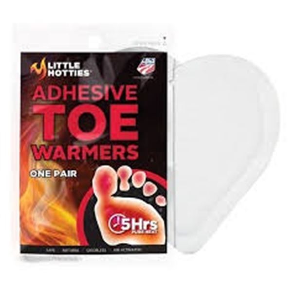 BOX OF 25 LITTLE HOTTIES ADHESIVE TOE WARMERS