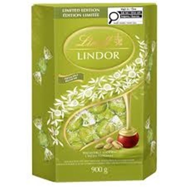 NEW LINDT LINDOR PISTACHIO MILK CHOCOLATES 900G