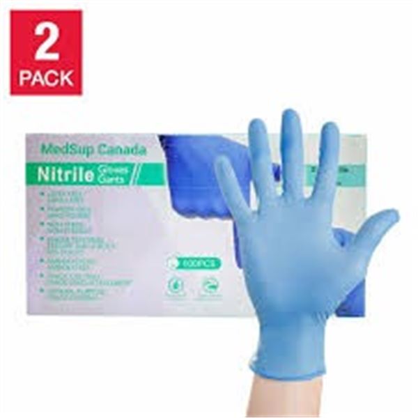 BRAND NEW 2 PK OF MEDSUP NITRILE GLOVES SIZE SMALL