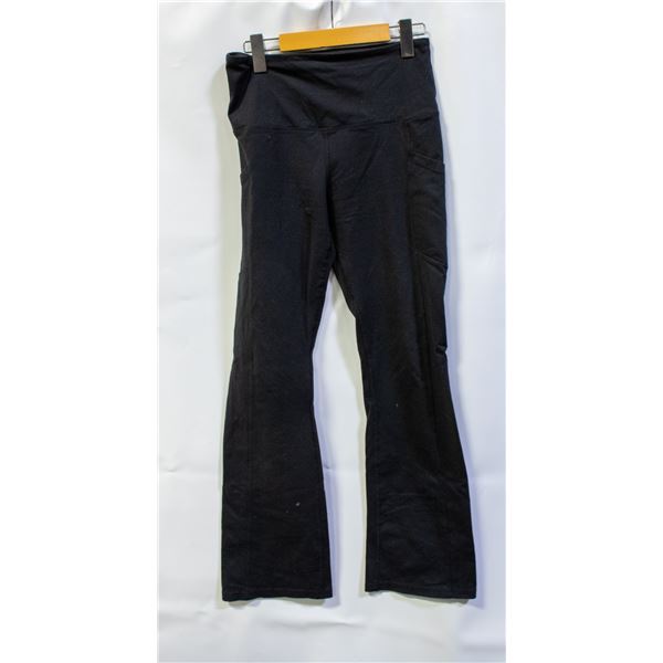 TUFF WOMENS BOOT CUT LEGGINGS BLACK SIZE SMALL