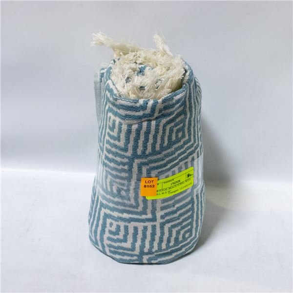 PORTUGAL BEACH TOWEL WITH FRILL 40 X 70"